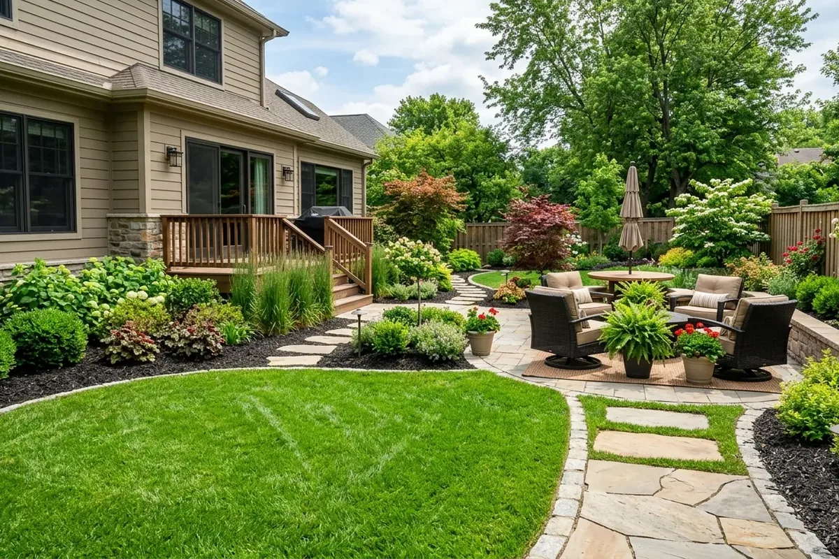 Outdoor room landscaping project example